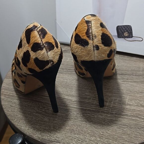 Talbots Pony Hair Cheetah Print Pumps - Picture 6 of 10